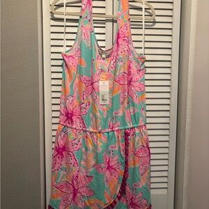 Lilly Pulitzer Pink and Teal Floral Dress